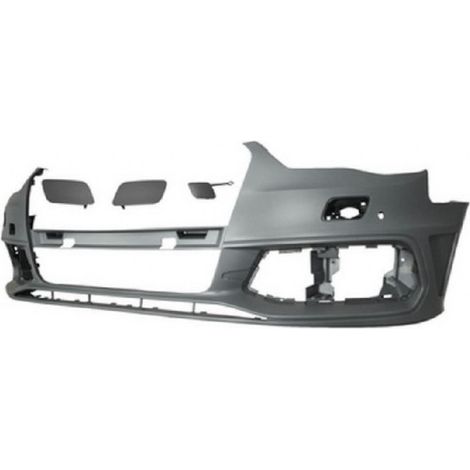Pare-choc avant à peindre avec 2 trous radars lave-phares S-Line Audi A3 et A3 Sportback 8V phase 1 2012-2016