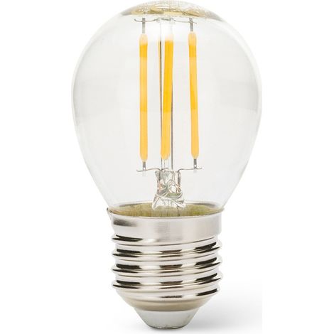 Velamp lampadina LED a filamento - Forma a sfera (P45) - Attacco a vite grande (E27) - Potenza 6W Equivalenti 60W - Luminosità 806ln - Temperatura colore 2700K (luce calda) (1/5)