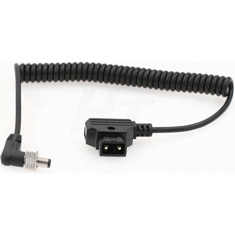 Câble d'alimentation D-tap en spirale vers DC verrouillable pour moniteurs externes et émetteurs sans fil (1/5)