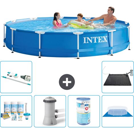 Intex Piscina con struttura Rotonda - 366x76 cm - 7-pezzi S31582