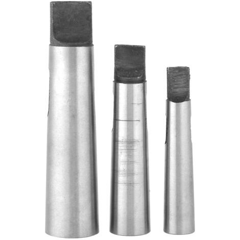 Ensemble de 3 adaptateurs coniques MT1-MT2, MT2-MT3, MT3-MT4 pour mandrin de perçage réducteur.