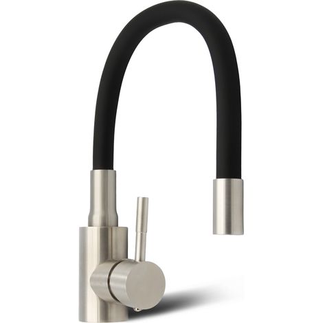 Küchen Armatur mit Sockel Edelstahl