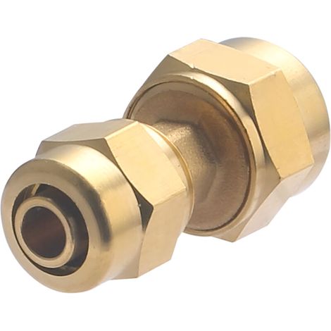 – Raccord à compression pour tube PER Ø16-12mm – Étanchéité jusqu'à 10 bar – Résistant de 5°C à 95°C – Montage sans outillage (1/5)