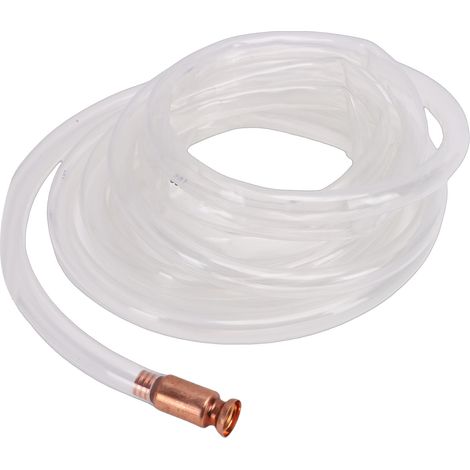 Tuyau de Siphon Shaker avec Valve en cuivre, pompe de transfert auto-amorçante sûre pour essence, carburant et eau, longueur 5M, diamètre extérieur 18mm (1/5)