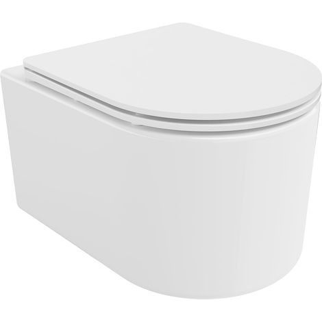 Mexen Sofia inodoro Rimless Tornado con asiento de cierre lento slim, duroplast, blanco brillo - 30540300T (1/5)