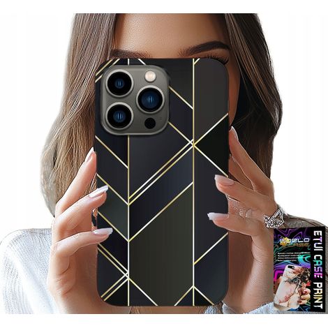 Custodia per iPhone 16 PRO - cornice dorata, motivi eleganti + vetro (1/5)