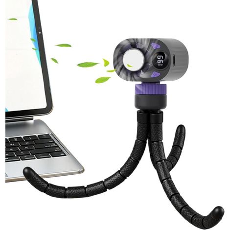 Ventilateur de poussette portable – Batterie 1800 mAh 199 vitesses réglables – Ventilateur portable de bureau – Pour la maison, le bureau, la voiture (1/5)