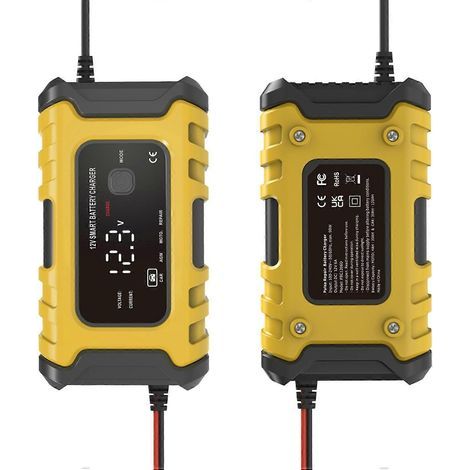 Motorrad-Batterieladegeräte 12V6A Vollautomatische intelligente Batterieladegeräte Erhaltungsladegeräte Tragbares Erhaltungsladegerät (1/5)