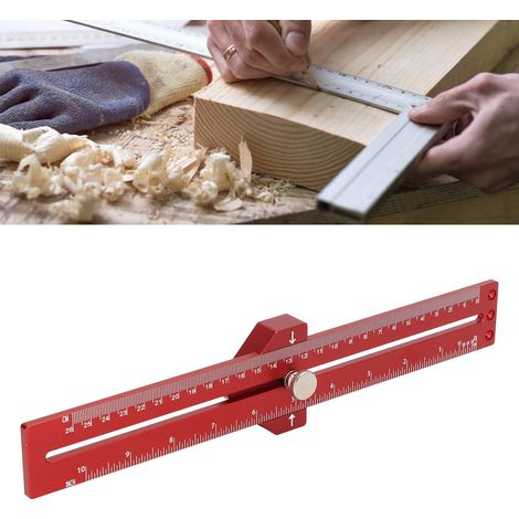 Vertikaler Markierungslineal mit 45-Grad-Winkel aus Aluminiumlegierung für die Holzbearbeitung (1/5)