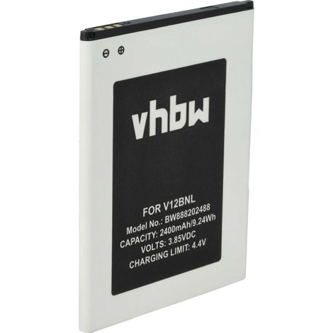 vhbw Akku kompatibel mit Wiko W-V600, Tommy 3 plus, Harry 2, View Handy Smartphone Telefon (2400 mAh, 3,85 V, Li-Ion) (1/5)