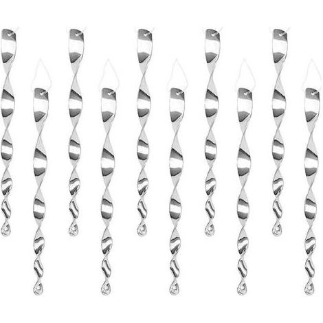 Lntyq 16 Pièces Bird Répulsif Réfléchissants Vent Spirale,Spirales Repulsifs Oiseaux Anti Pigeon Effaroucheur Oiseaux Spirale Réfléchissantes Répulsives,Répulsif Pigeons pour Balcon(30cm) (1/3)