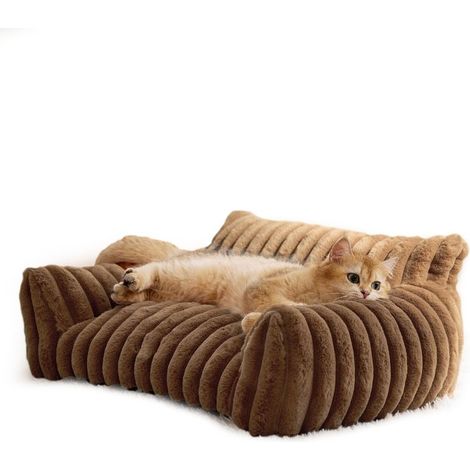 Sofa-bed for chat, animal of company cute for small, moyens and large cats, dogs, sofa moelleux for animals of company indoor with bottom non-slip and cover washable (1/5)