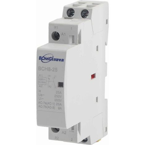 Modulares Schütz 2P 25A 230V AC DIN-Schiene 1Ö+1SCH 50/60Hz – Steuerschalter für Hausnetz (1/4)