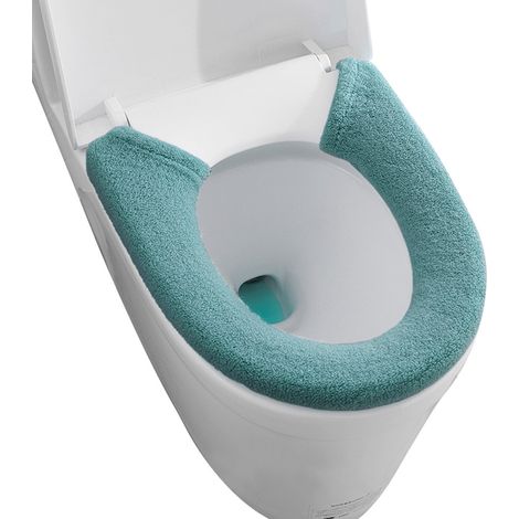 Housse de toilette épaisse pour usage domestique, coussin de toilette extra épais, coussin de toilette universel élargi, bouton, coussin de toilette (1/5)