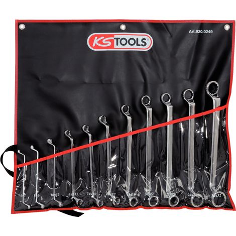 Set di 11 chiavi poligonali a gomito, 6 a 32 mm - KSTOOLS - 920.0249