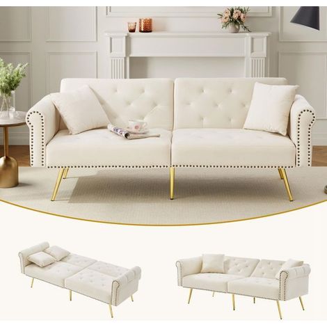 Lit gigogne 140x190, multifonction gain d'espace confortable banquette lit (1/5)