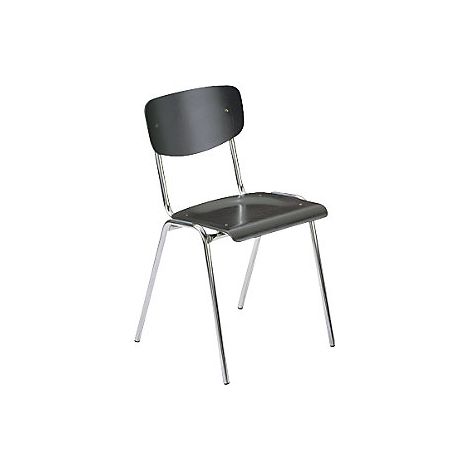 kaiserkraft  743788  Silla apilable CLASSIC  armazón cromado  (1/2)