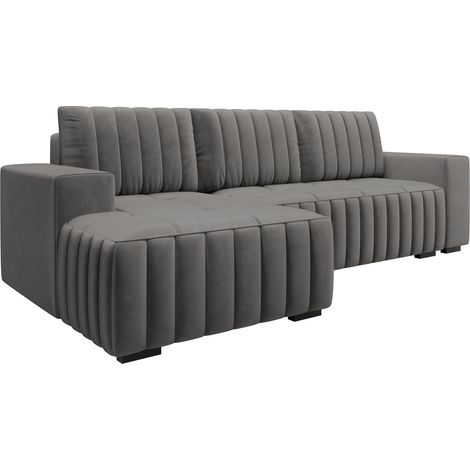 Sofá rinconero Columbus 154, Manila 16, Función de descanso, Almacenaje, 240x140x85cm, 0