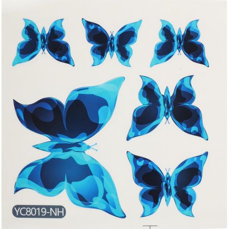 Stickers muraux bleus lumineux autocollants pour la (1/2)