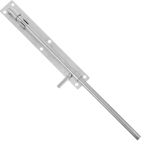 Verrou Coulissant Loquet Argenté en inox pour Porte (1/5)