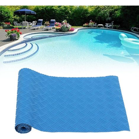Tapis antidérapant pour échelle de piscine - Tapis de sol en forme de vague pour sécurité et confort autour de la piscine - (1/5)