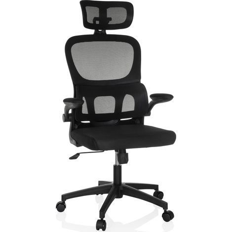 Bürostuhl / Drehstuhl ERGOMY FLEX Sitz Stoff / Rücken Netzstoff schwarz mybuero