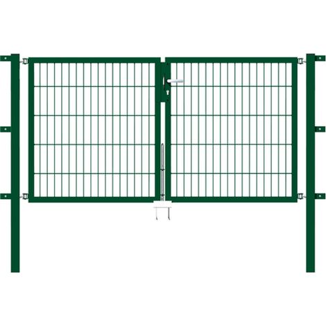 ALBERTS Doppeltor Flexo, fvz.grün Kst.b.RAL 6005, lichte BxH2000x1000, PF60x60/1500mm (1/3)
