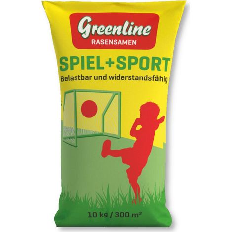 Greenline Rasensamen Spielrasen Sportrasen 10 kg Familienrasen Neuansaat (1/2)