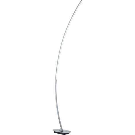 Piantana da Interno a LED in Metallo Alluminio Spazzolato (1/2)