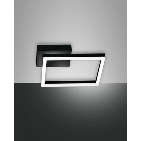 Lampada Bard Applique Nera 1 Luce Stile Moderno Design Elegante Fabas Collezione BARD (1/3)