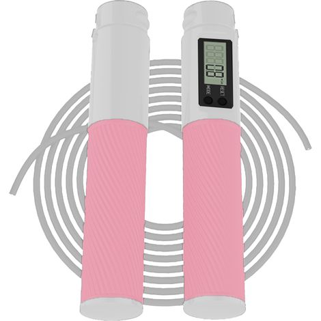 Corde À Sauter Avec Compteur - Poignées Lestées En Silicone - Pour Fitness Et Cardio - Réglable Adulte Et Enfant - 1 Pièce (1/5)