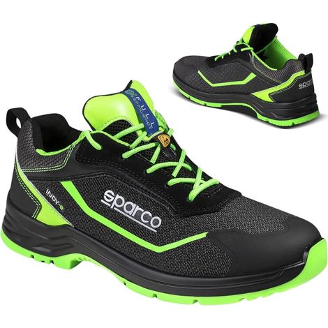 Scarpe Antinfortunistiche Sparco Forester S3 ESD Nero/Verde 38