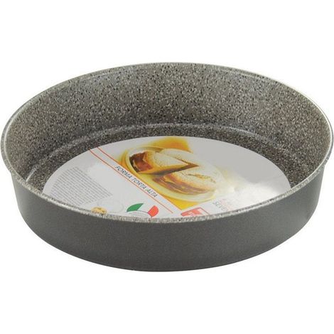 TRADE SHOP - Teglia Stampo Forma Torta Alta Tondo Da Forno Antiaderente Antigraffio ø26cm 037142m -
