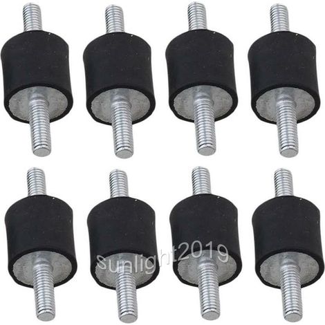 Silentblock - Support Antivibration En Caoutchouc M8 - Pour Compresseurs D'air Moteurs Diesel Et Essence Pompes À Eau - Lot De 8 (1/5)