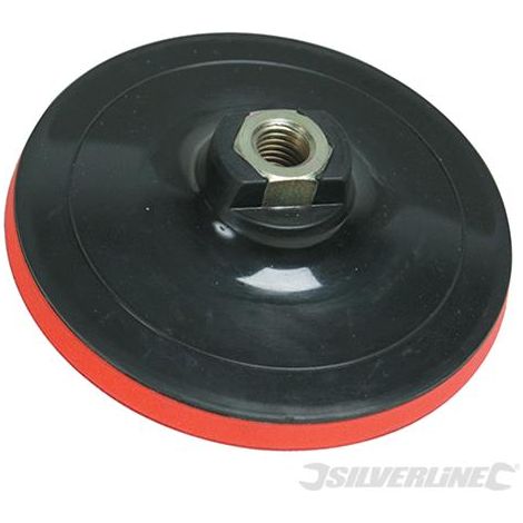 Platorello fissaggio a strappo per l'uso con spugne di lucidatura cuffie e dischi silverline-125 x10 mm