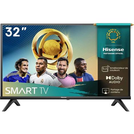 TV LED 32" Hisense 32A49Q HD Smart TV VIDAA HDR10 60 Hz 12W Noir