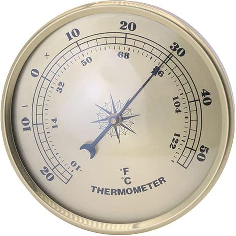 Innen- und Außenthermometer, 90-mm-Feuchtigkeits- und Lufttemperaturmonitor für Klimaanlagen, Feuchtigkeitsthermometer-Anzeigen (1/5)