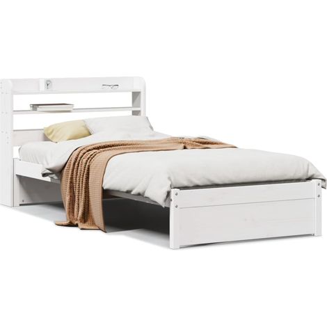 Maison Exclusive - Estructura de cama con cabecero madera pino bl