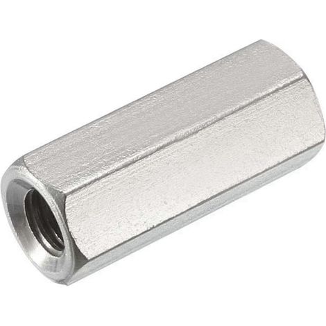 Lot de 8 goujons hexagonaux M6 x 1, de 25 mm de long, en acier inoxydable 304, avec écrou hexagonal OP. WHBYV (1/4)