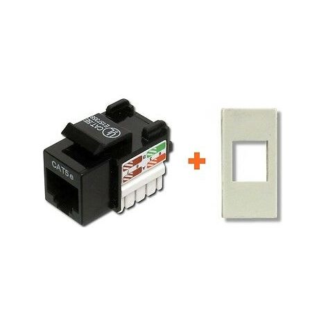 Keystone presa di rete cat.6 utp compatibile serie Bticino Luna rj45
