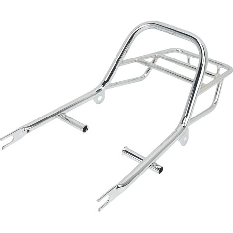 Support Moto Malle Arrière Support Porte-Bagages en Acier Chromé, Compatible Honda DAX ST70 CT70 ST90 ST50 CT50 (1/5)