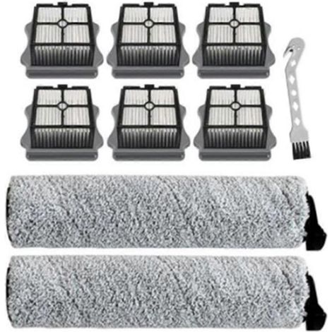 Kit de 9 Pièces de Rechange pour Serpillière à Vapeur, Pads Lavables pour Aspirateur-Balai (1/4)