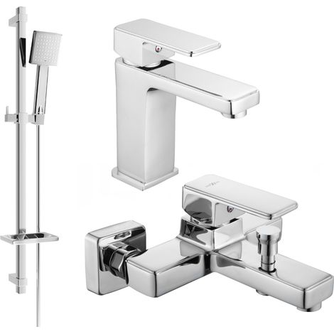 Mexen Cetus DQ45 conjunto de bañera, cromo - 744303DQ45-00