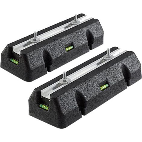 Lot de 2 supports de sol anti-vibrations 250 x 163 x 98 mm – Caoutchouc vulcanisé pour climatisation – Haute stabilité et capacité de charge élevée – Martigrap