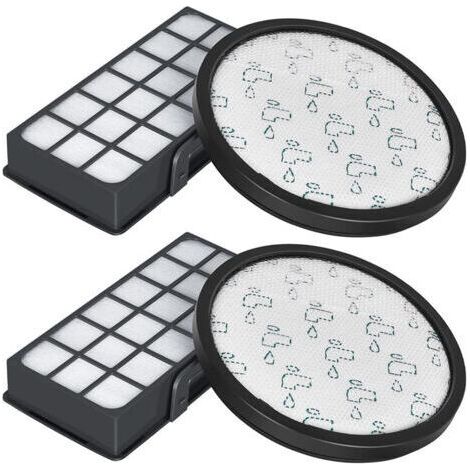 Accessoires pour aspirateur série Rowenta , adaptés au filtre RO6962 RO6963 RO6971 RO6984 ZR006001, avec 2 cotons filtrants avant et 2 grilles filtrantes arrière (1/5)