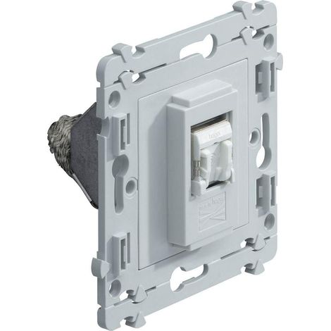 Prise RJ45 Cat.5e Hager Kallysta Blanche