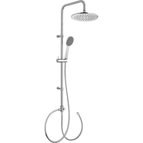 Kronenbach Duschsystem Aufputz ohne Armatur, mit Kopfbrause Ø 22,5 cm, rund (1/2)