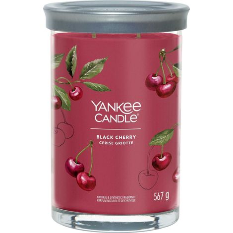 Yankee candle - black cherry signature tumbler candle zrala tresen - vonna svicka 5670g (1/3)