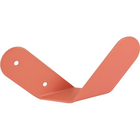 Porte manteau mural - Coloris corail - ideal pour rangement et decoration murale - Patere murale - Notre solution élégante pour un intérieur ordonné - Solide (1/5)