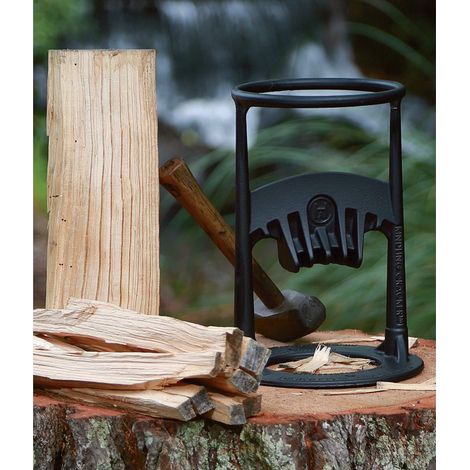 Fendeur de Bûche Manuel, Fendeuse à Bois Vite, Séparateur D'embrasement de Bois à Brûler, pour Fendre Bûches Bois Feu de Camp Barbecue Jardin Camping, Facilement et en Toute Sécurité